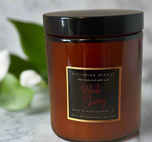 Black Cherry Traditional Candle - 8 oz