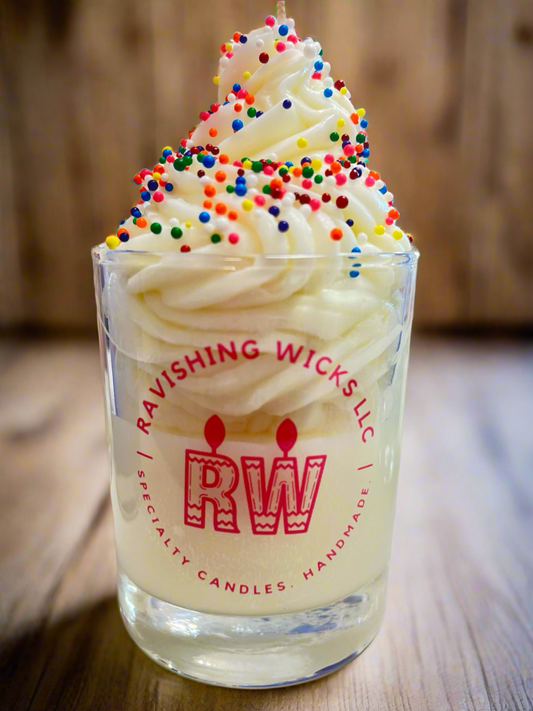 Birthday Cake Whipped Wax Candle - 7.5 oz